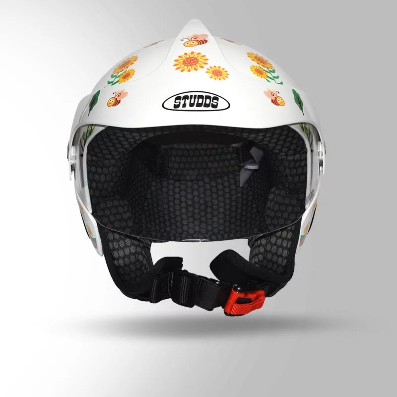 STUDDS MARSHALL KIDS HELMET (Gloss White Green)