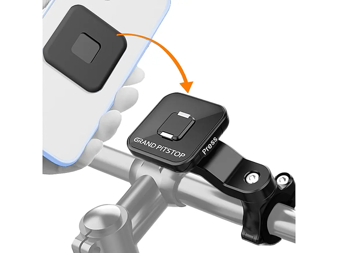 GPS Quick Lock GEN-1 with in-built MAGNETIC LOCK Technology Handlebar Motorcycle Mobile Holder - AlwaysRiding