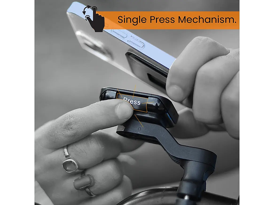 GPS Quick Lock GEN-1 with in-built MAGNETIC LOCK Technology Handlebar Motorcycle Mobile Holder - AlwaysRiding