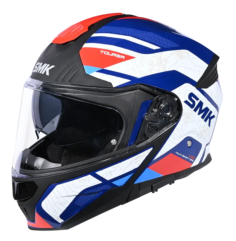SMK GULLWING NAVIGATOR HELMET GL513 (Gloss White Blue) - AlwaysRiding