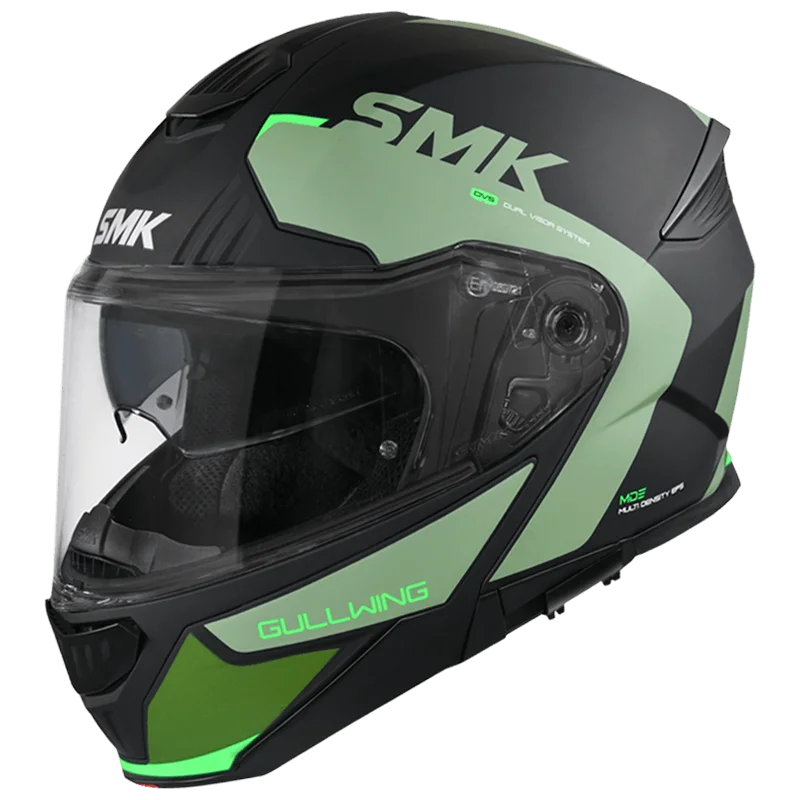 SMK GULLWING KRESTO HELMET MA288 (Matt Military Green Black) - AlwaysRiding