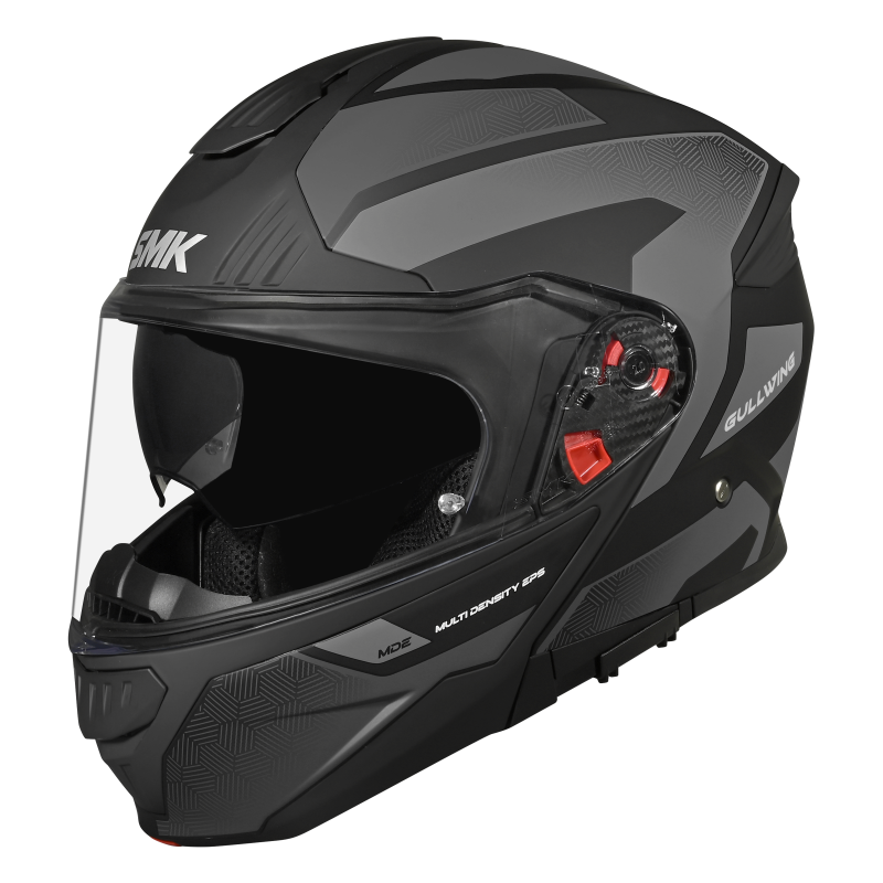SMK GULLWING V2 SONIC HELMET MA266 (Matt Black Grey)