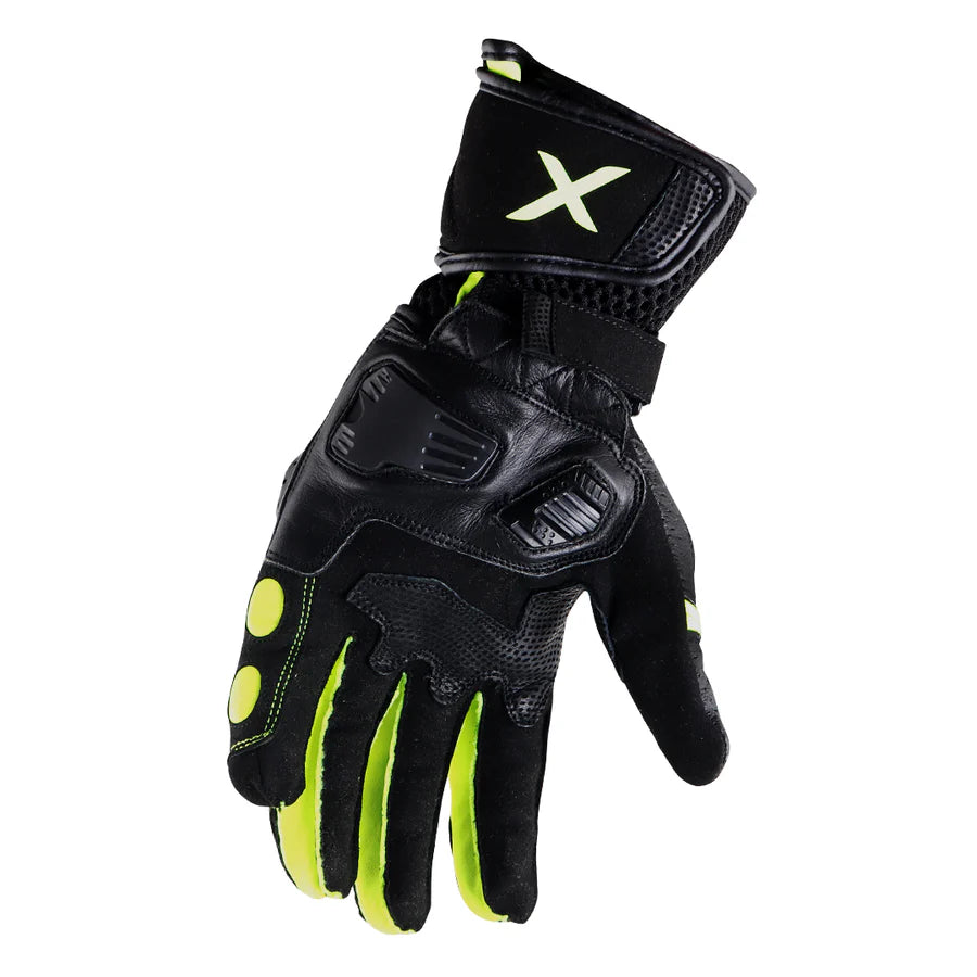 AXOR GATOR RIDING GLOVES (Black Neon)