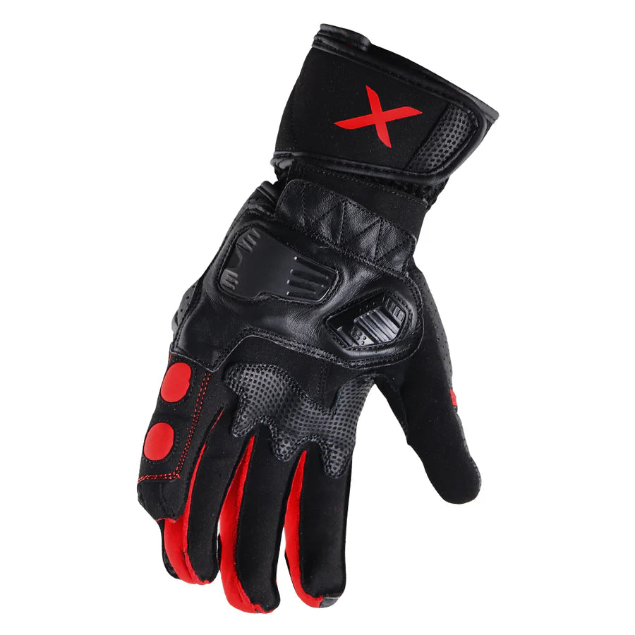 AXOR GATOR RIDING GLOVES (Black Red)