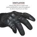 VIATERRA HOLESHOT GLOVE (Black) - AlwaysRiding