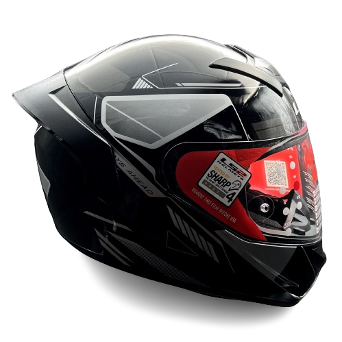 LS2 FF352 ROOKIE BETHA HELMET (Gloss Black Grey) - Always Riding