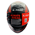 LS2 FF352 ROOKIE WRITED HELMET (Matt Black Red) - Always Riding