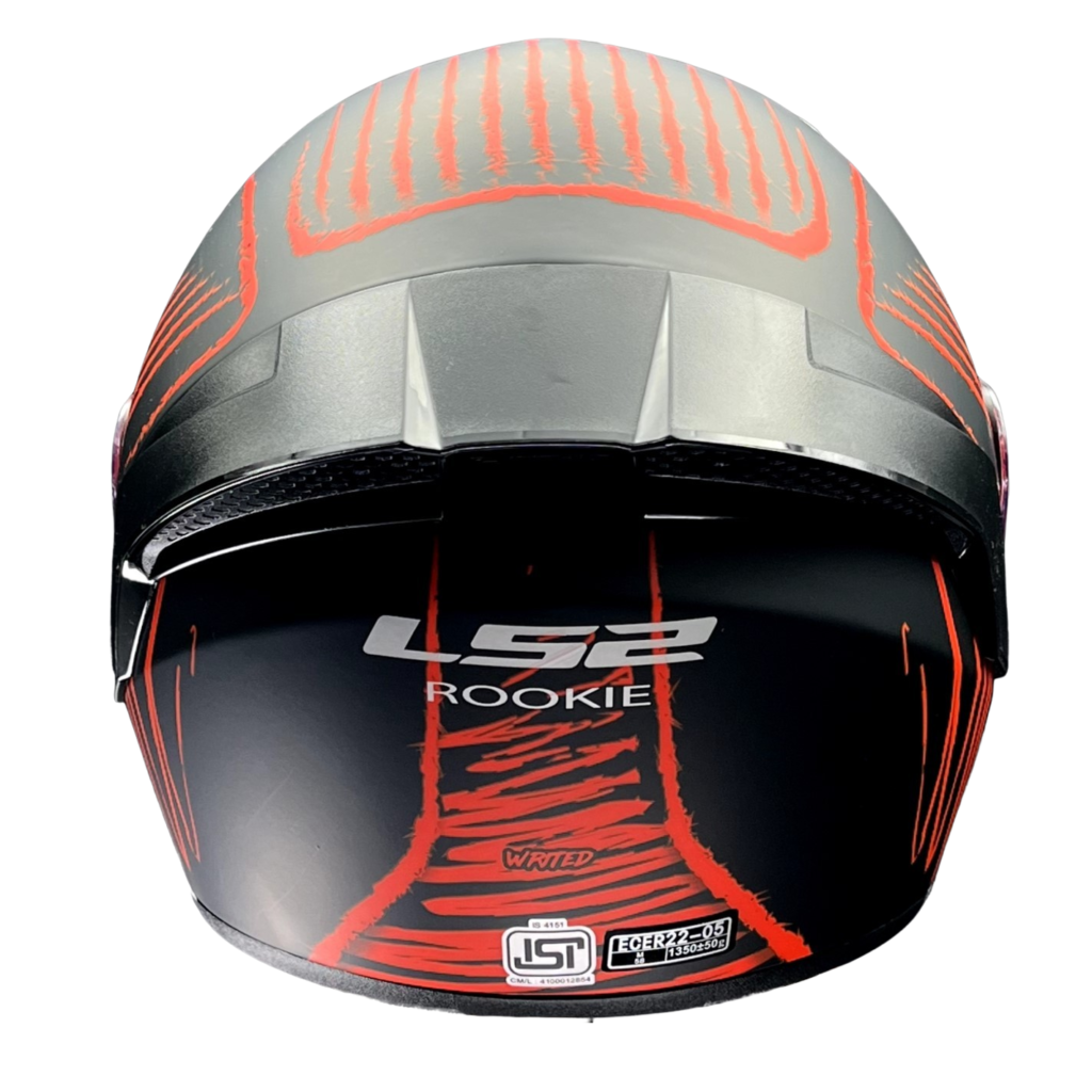 LS2 FF352 ROOKIE WRITED HELMET (Matt Black Red) - Always Riding