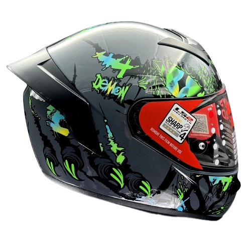 LS2 FF352 ROOKIE DEMON HELMET (Gloss Grey Green) - Always Riding
