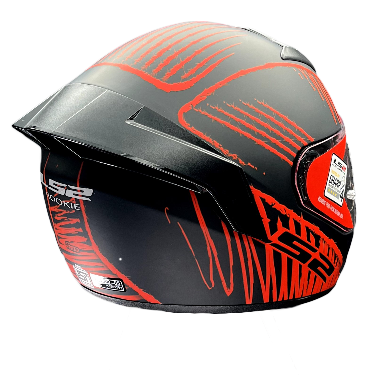 LS2 FF352 ROOKIE WRITED HELMET (Matt Black Red) - Always Riding
