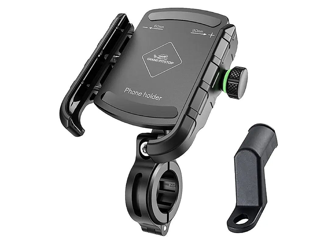 GPS Jaw Grip Aluminium Mobile Holder - Black - AlwaysRiding