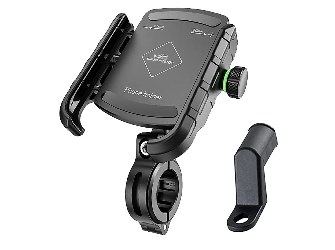 GPS Jaw Grip Aluminium Mobile Holder - Black - AlwaysRiding