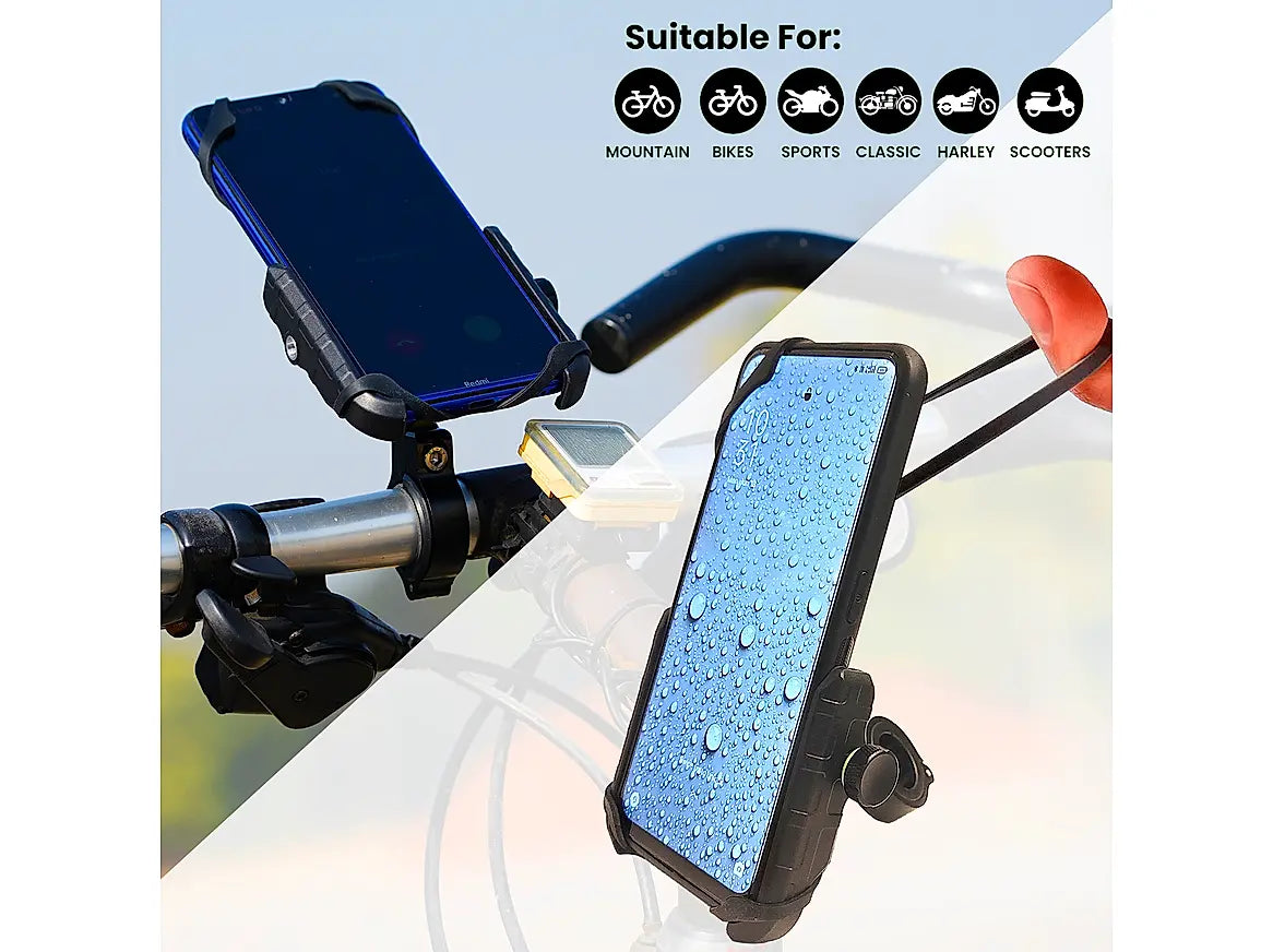 GPS Jaw Grip Aluminium Mobile Holder - Black - AlwaysRiding
