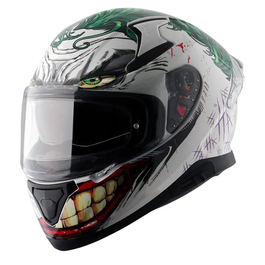 AXOR APEX DC JOKER HELMET (Gloss White Green) - AlwaysRiding