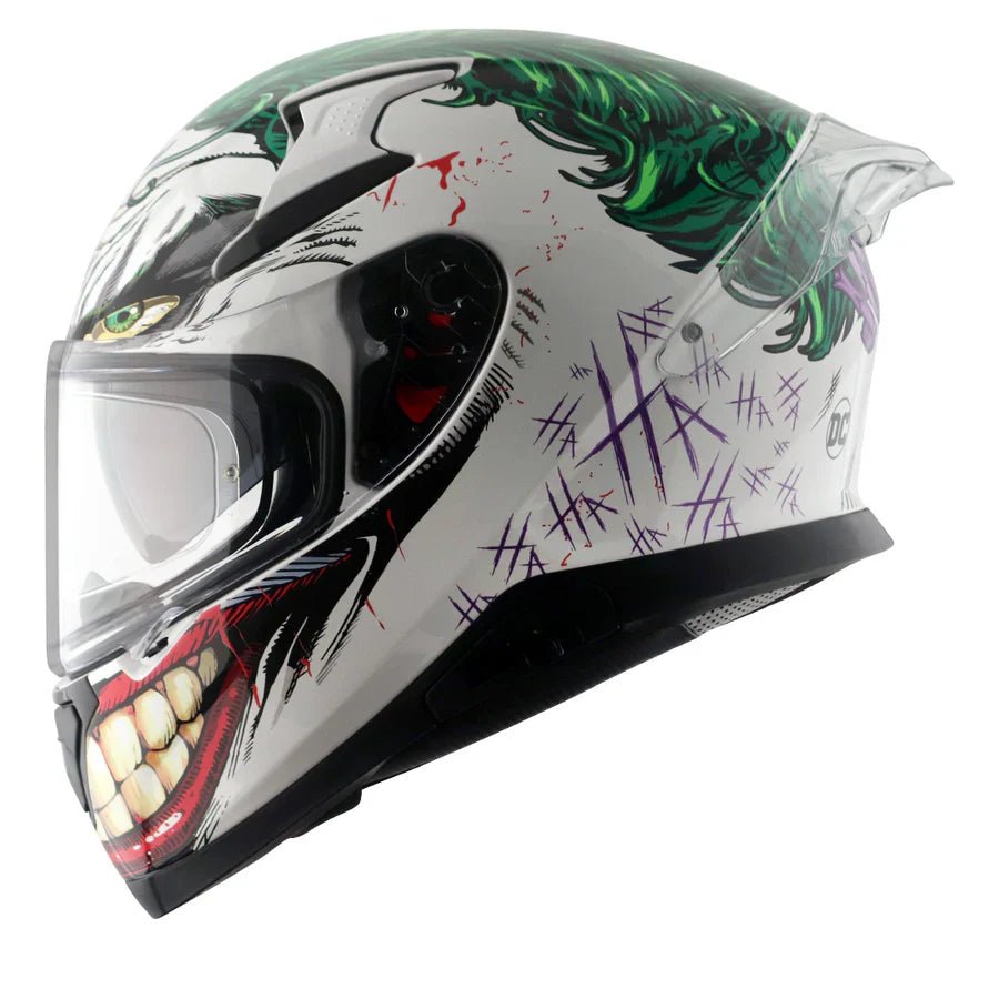 AXOR APEX DC JOKER HELMET (Gloss White Green) - AlwaysRiding