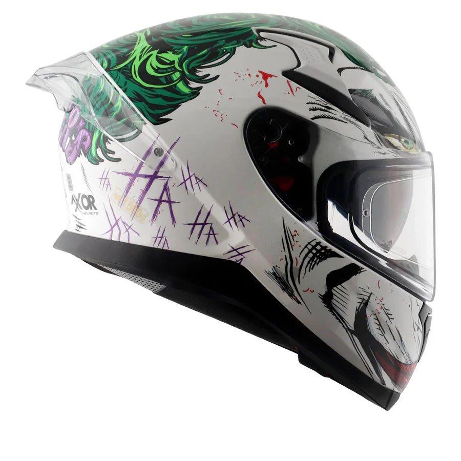 AXOR APEX DC JOKER HELMET (Gloss White Green) - AlwaysRiding