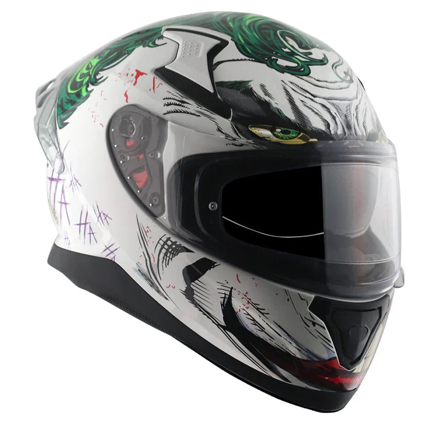 AXOR APEX DC JOKER HELMET (Gloss White Green) - AlwaysRiding
