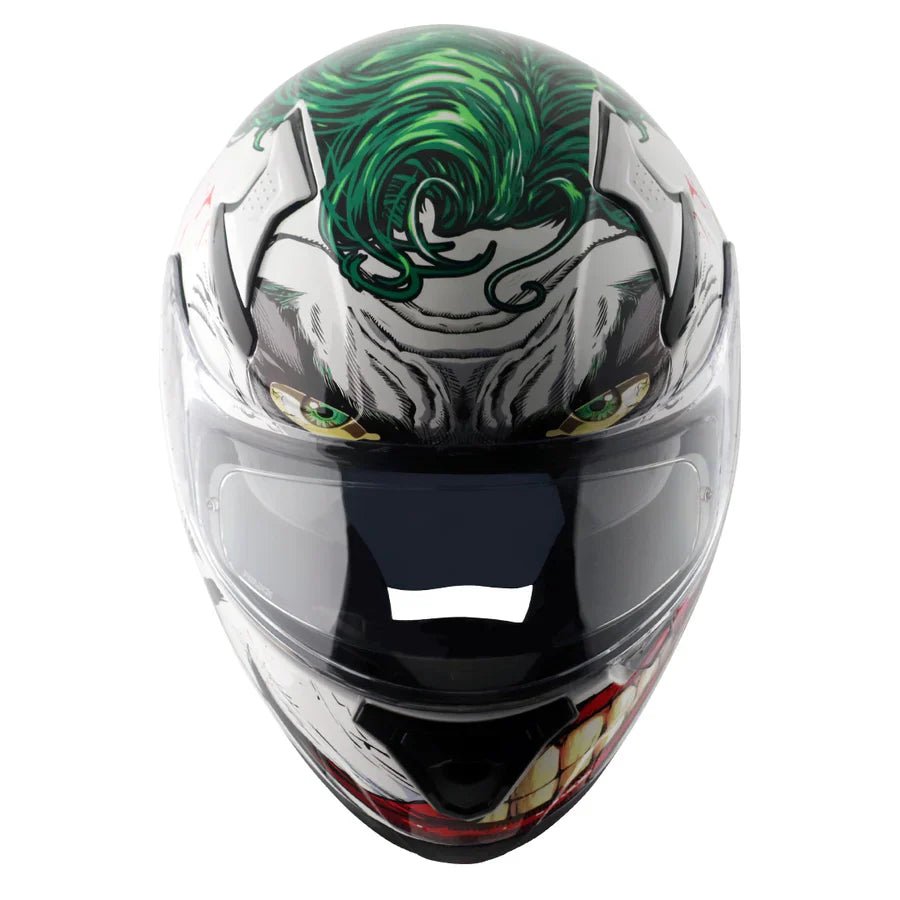 AXOR APEX DC JOKER HELMET (Gloss White Green) - AlwaysRiding