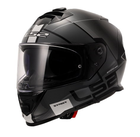 LS2 FF800 STORM II EPIC HELMET (Gloss Black White) - AlwaysRiding