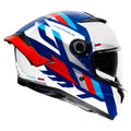 MT THUNDER 4 SV ERGO HELMET (Gloss White Blue) - Always Riding