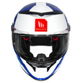 MT THUNDER 4 SV ERGO HELMET (Gloss White Blue) - Always Riding