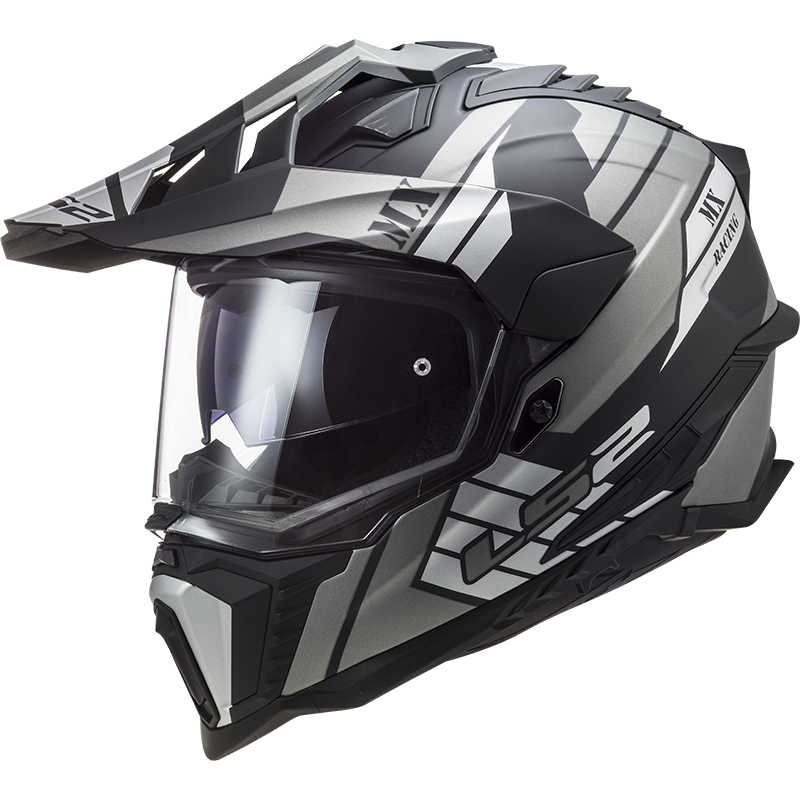 LS2 MX701 EXPLORER ATLANTIS HELMET (Matt Black Titanium)