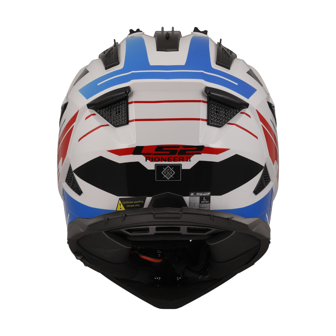 LS2 MX436 PIONEER II NAMIB HELMET (Gloss White Blue)