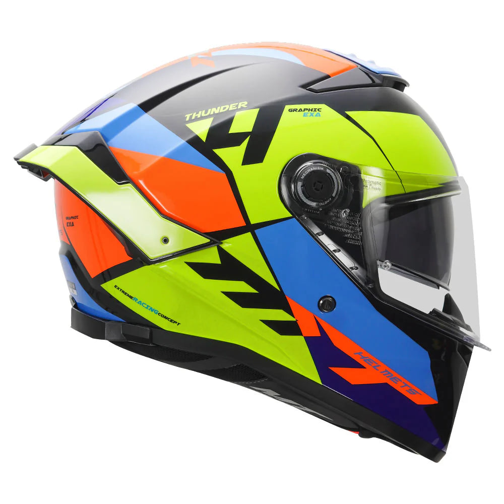 MT THUNDER 4 SV EXA HELMET (Gloss Orange Neon) - Always Riding