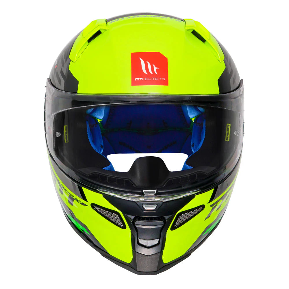 MT REVENGE 2 BRUSH HELMET (Gloss Black Neon) - Always Riding
