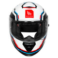 MT THUNDER 3 SV PRO BLAZE HELMET (Gloss White Red) - Always Riding