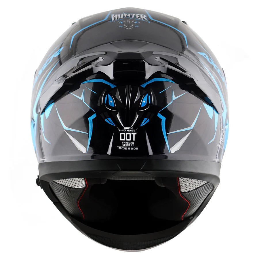 AXOR APEX HUNTER HELMET (Gloss Black Blue) - AlwaysRiding