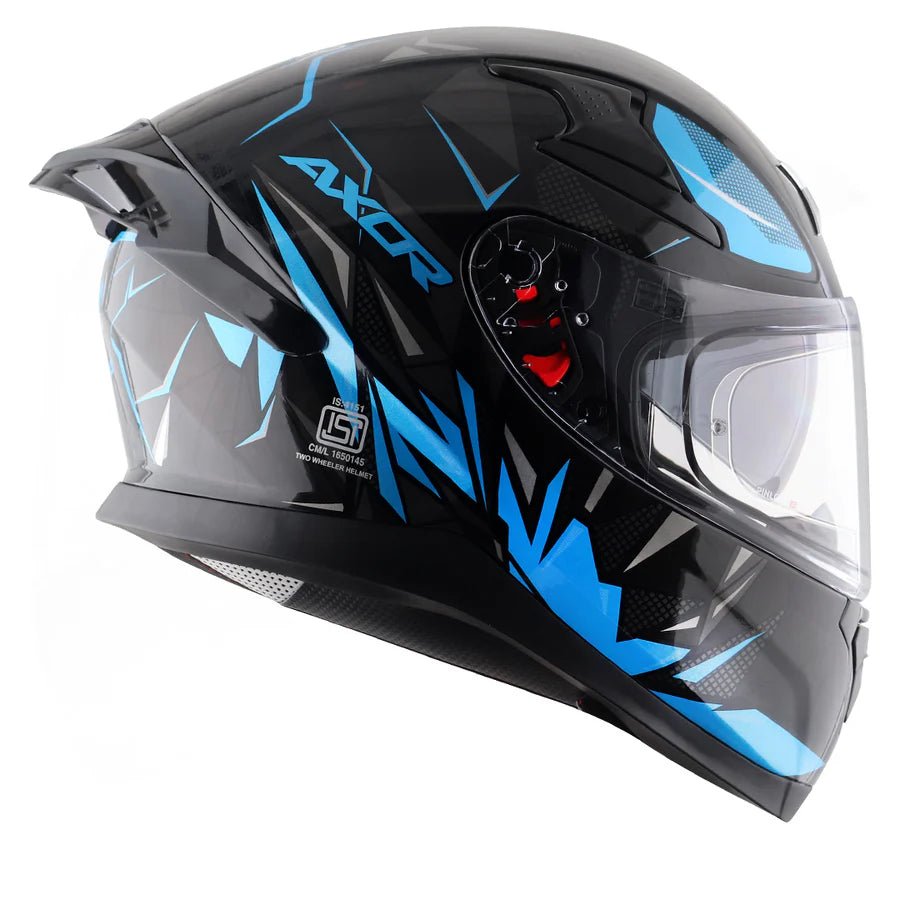 AXOR APEX HUNTER HELMET (Gloss Black Blue) - AlwaysRiding