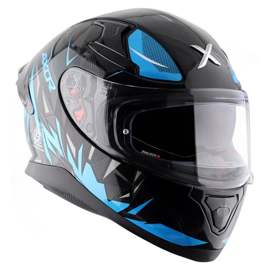 AXOR APEX HUNTER HELMET (Gloss Black Blue) - AlwaysRiding