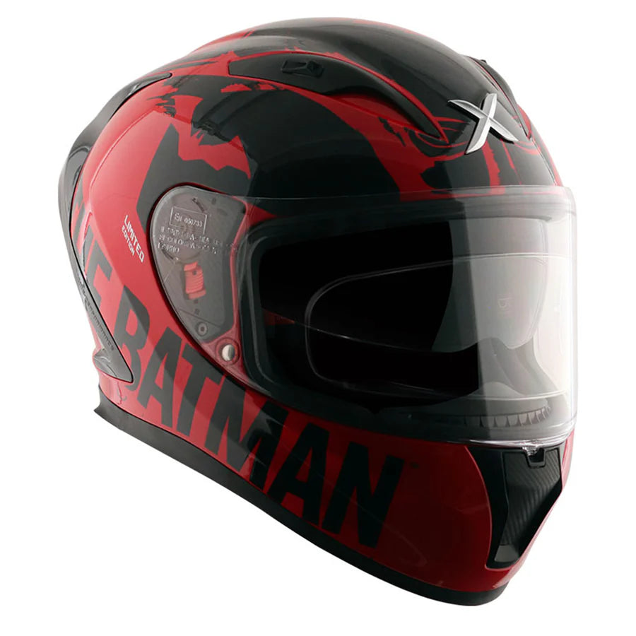 AXOR STREET DC BATMAN HELMET (Gloss Red) - AlwaysRiding