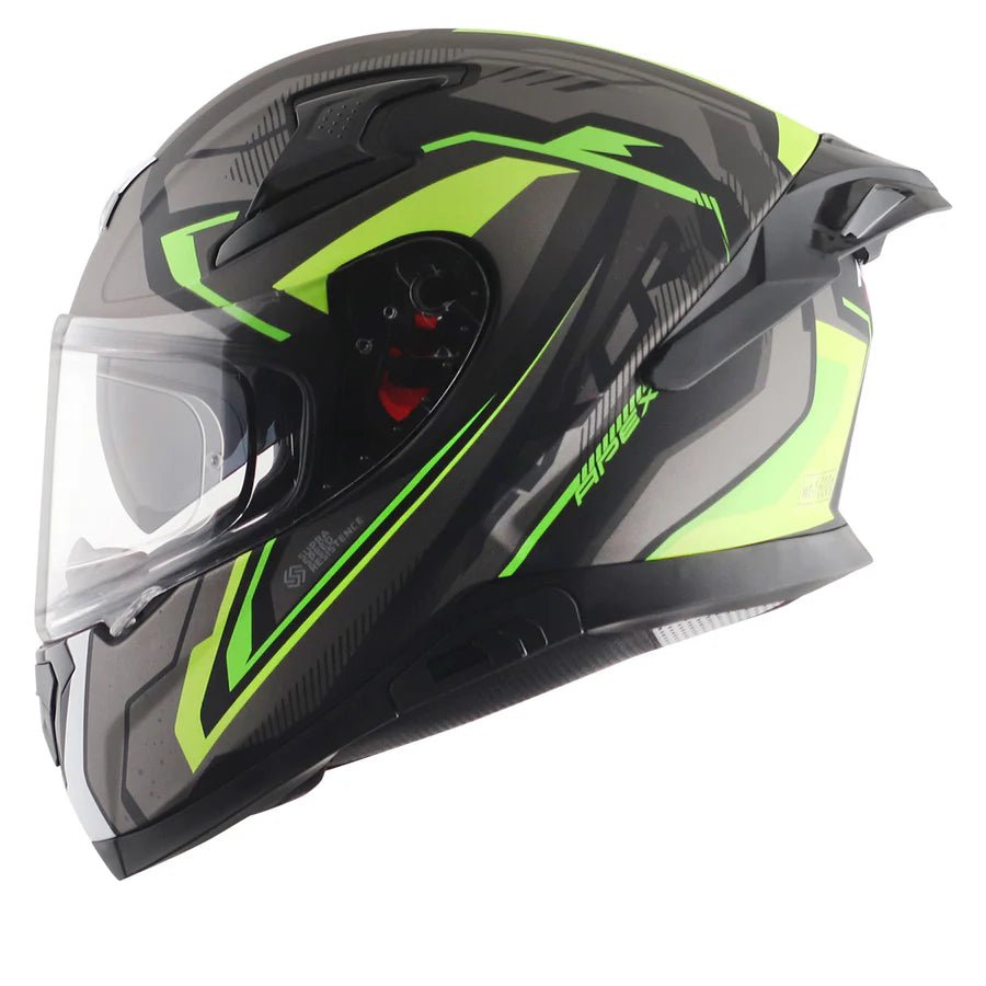 AXOR APEX ROADTRIP HELMET (Dull Black Neon) - AlwaysRiding