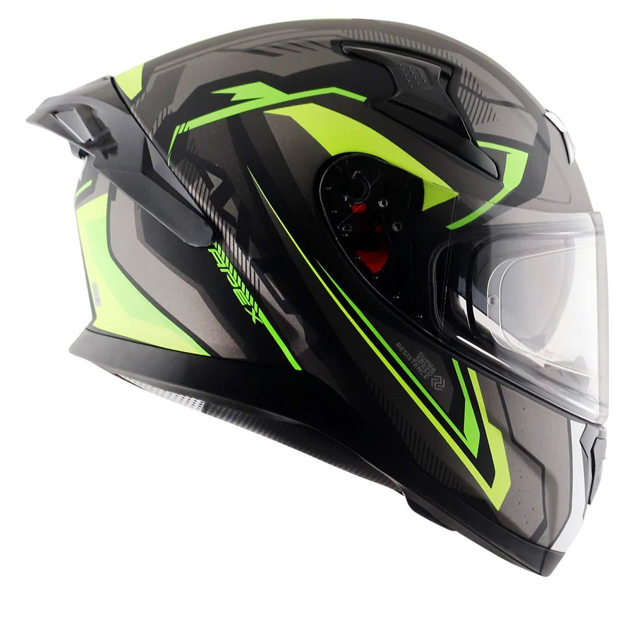 AXOR APEX ROADTRIP HELMET (Dull Black Neon) - AlwaysRiding