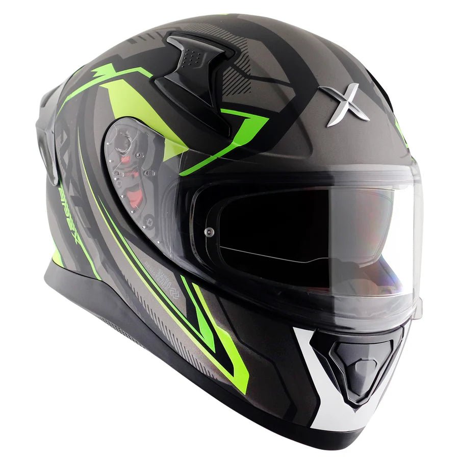 AXOR APEX ROADTRIP HELMET (Dull Black Neon) - AlwaysRiding
