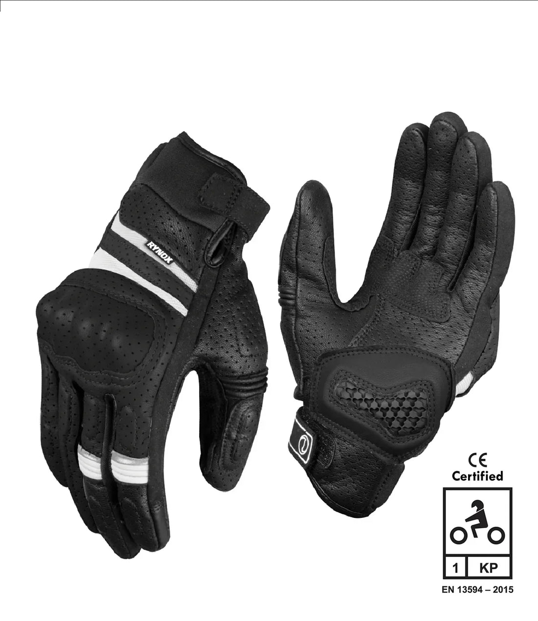 RYNOX AIR GT SP GLOVE (Black White) - AlwaysRiding