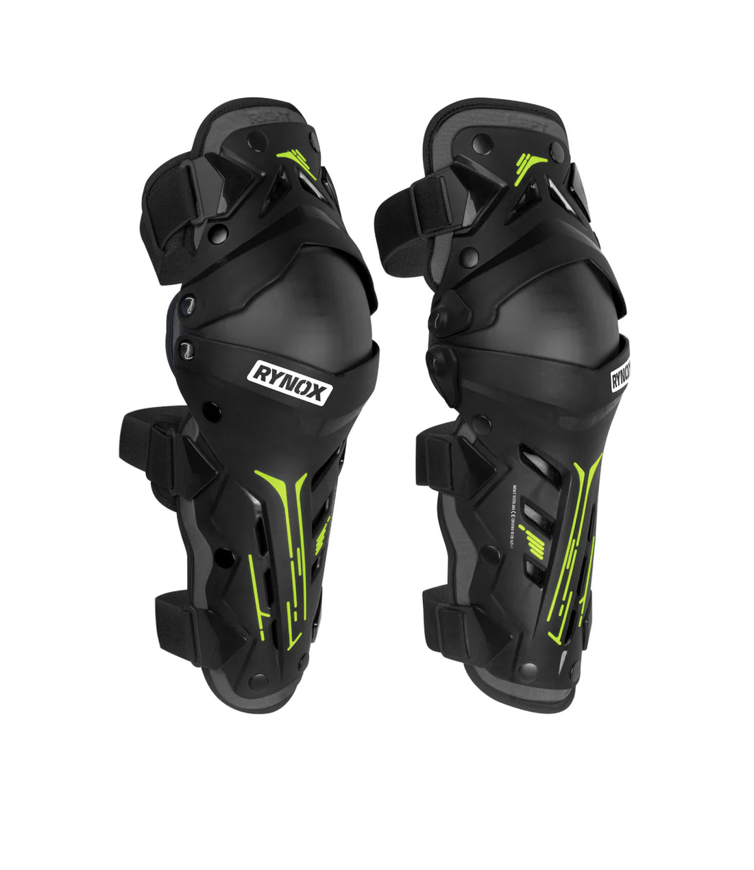 RYNOX BASTION BIONIC KNEE GUARD (Black Hi-Viz Green) - AlwaysRiding