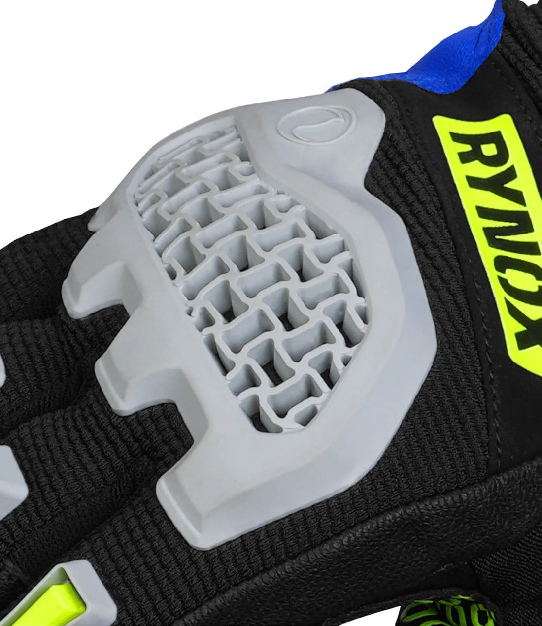 RYNOX GRAVEL DUALSPORT GLOVE (Hi-Viz GreenBlue) - AlwaysRiding