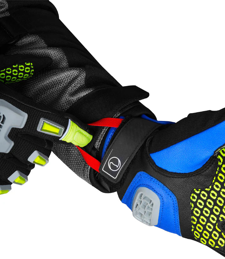 RYNOX GRAVEL DUALSPORT GLOVE (Hi-Viz GreenBlue) - AlwaysRiding