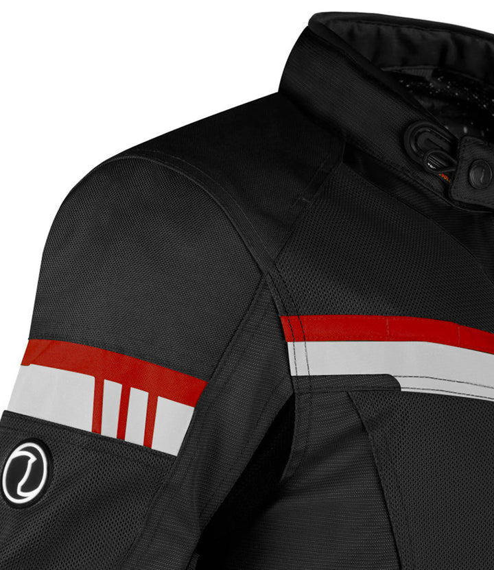 RYNOX STEALTH AIR PRO JACKET (Black Red) - AlwaysRiding