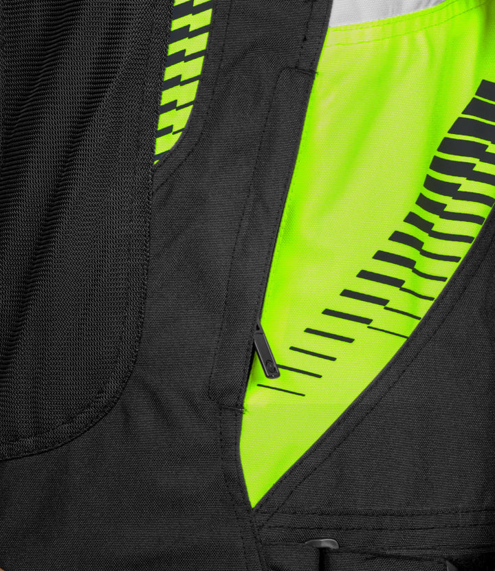 RYNOX TORNADO PRO 4 JACKET (Black Hi-Viz Green) - AlwaysRiding
