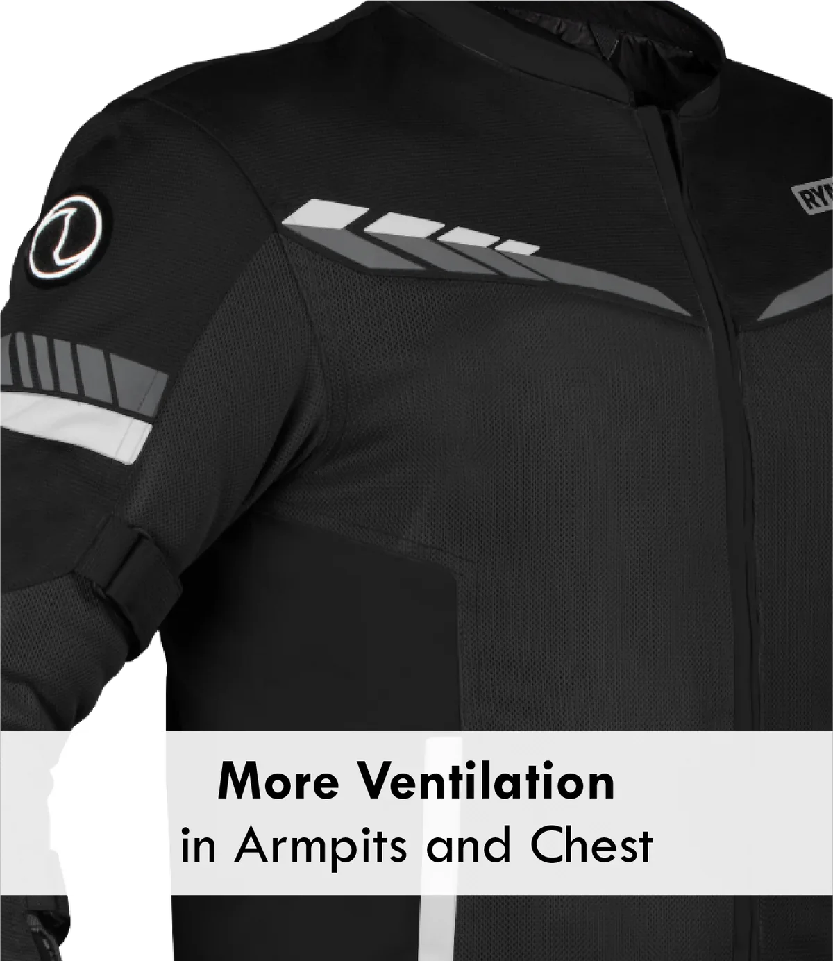 RYNOX AIR GT 4 JACKET (Black White) - AlwaysRiding