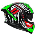 MT THUNDER 3 SV PRO SERGIO GARCIA HELMET (Gloss Green Black) - Always Riding