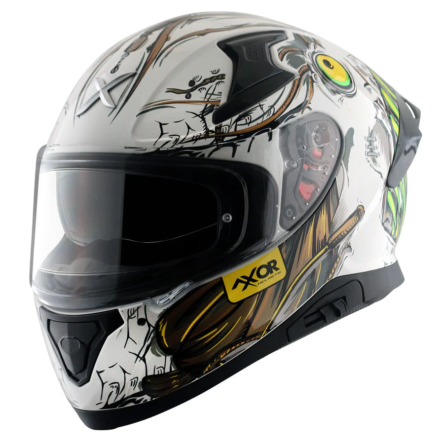 AXOR APEX SEADEVIL HELMET (Gloss White Gold) - AlwaysRiding