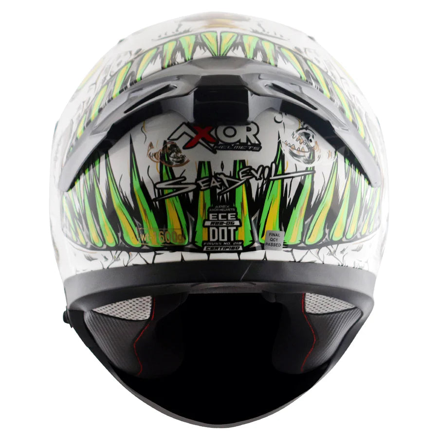 AXOR APEX SEADEVIL HELMET (Gloss White Gold) - AlwaysRiding
