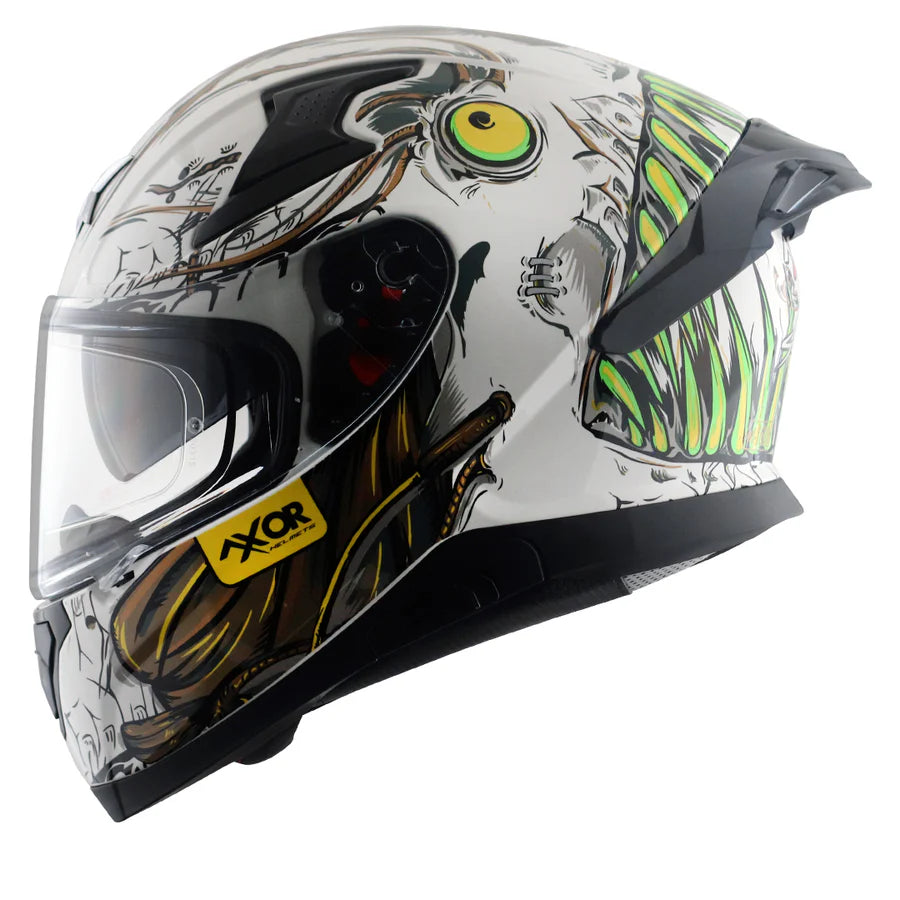 AXOR APEX SEADEVIL HELMET (Gloss White Gold) - AlwaysRiding