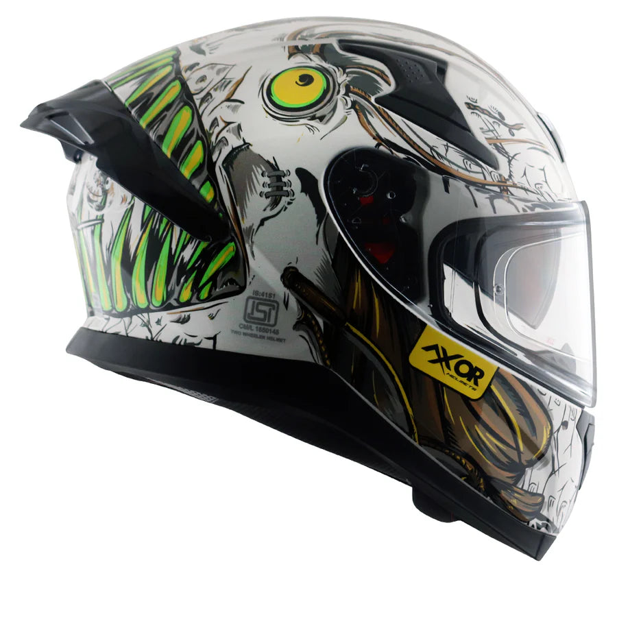 AXOR APEX SEADEVIL HELMET (Gloss White Gold) - AlwaysRiding