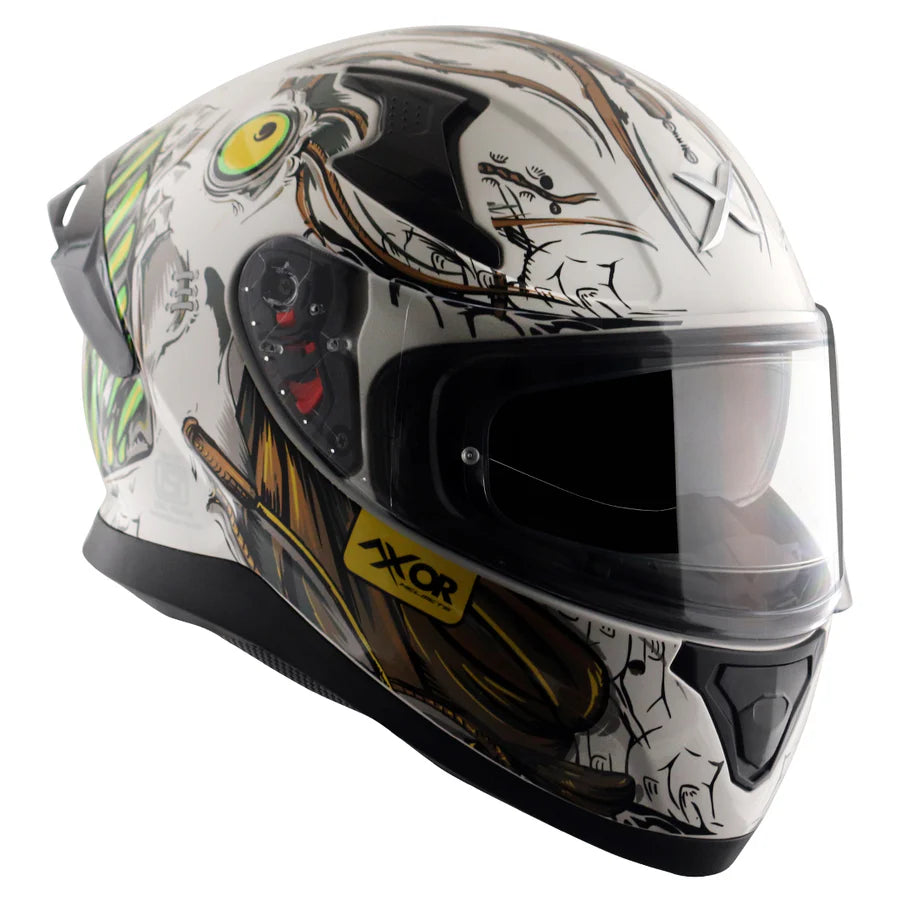 AXOR APEX SEADEVIL HELMET (Gloss White Gold) - AlwaysRiding